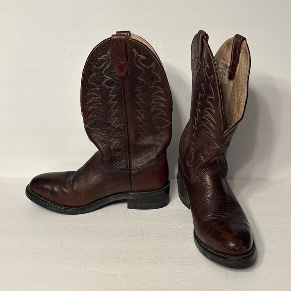 Double-H DH2251 Safety To Western Cowboy Boots 8.5 D Brown Leather main image 7